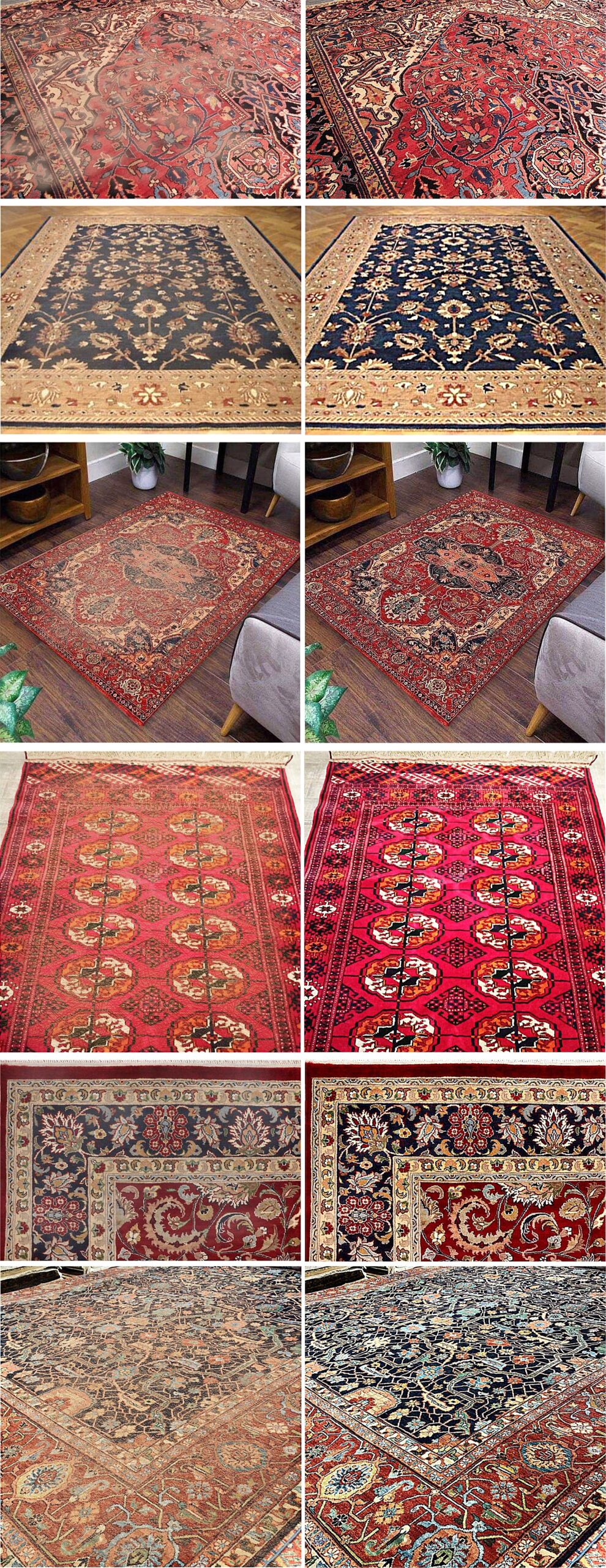RUG SHEARING COLLAGE