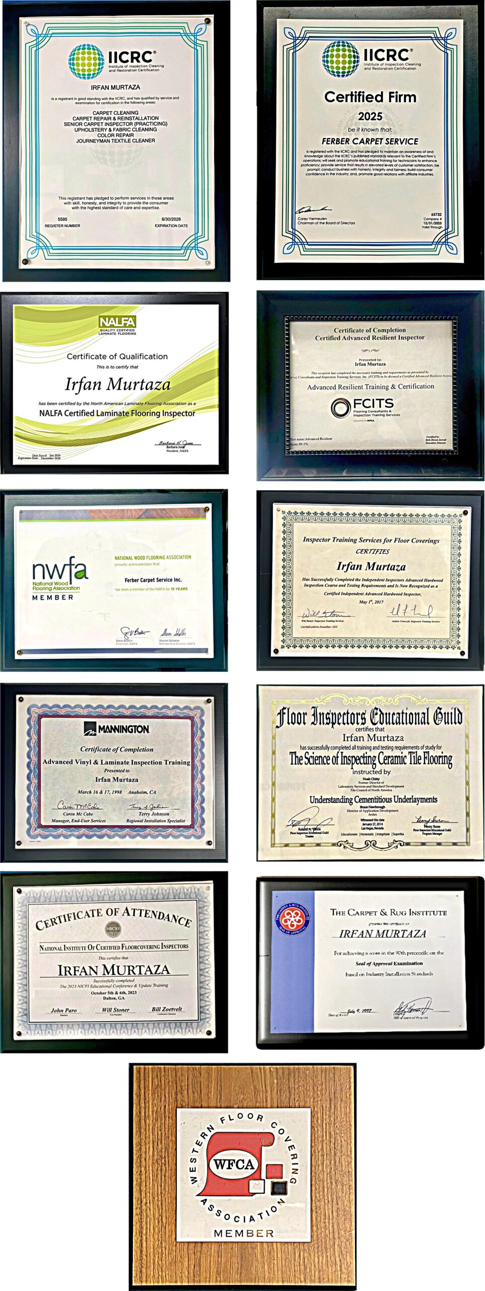 CERTIFICATE COLLAGE